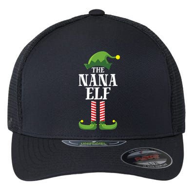 Nana Elf Matching Family Group Christmas Party Flexfit Unipanel Trucker Cap
