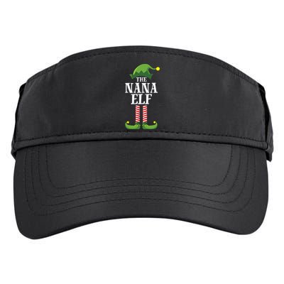 Nana Elf Matching Family Group Christmas Party Adult Drive Performance Visor