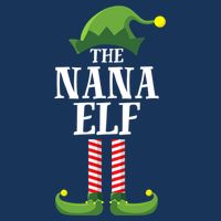 Nana Elf Matching Family Group Christmas Party Sustainable Bucket Hat