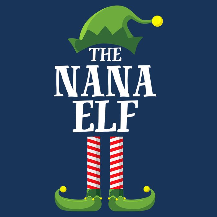 Nana Elf Matching Family Group Christmas Party Cooling Performance Long Sleeve Crew