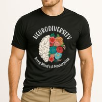 Neurodiversity Every Minds A Masterpiece Brain Floral Performance Shirt