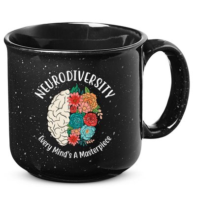 Neurodiversity Every Minds A Masterpiece Brain Floral 15oz Campfire Ceramic Mug