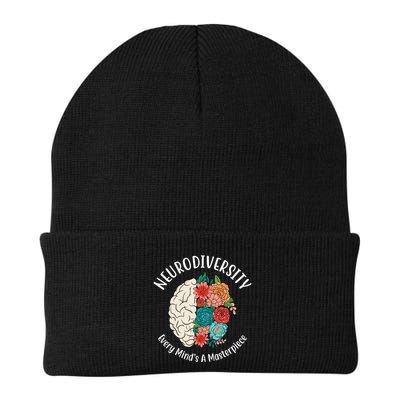 Neurodiversity Every Minds A Masterpiece Brain Floral Beanie