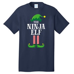 Ninja Elf Matching Family Group Christmas Party Tall T-Shirt