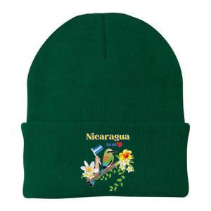 Nicaragua En Mi Corazon Patriotic Signs Knit Cap Winter Beanie