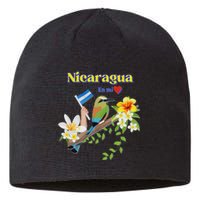 Nicaragua En Mi Corazon Patriotic Signs Sustainable Beanie