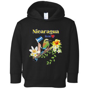 Nicaragua En Mi Corazon Patriotic Signs Toddler Hoodie