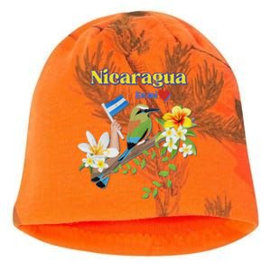 Nicaragua En Mi Corazon Patriotic Signs Kati - Camo Knit Beanie