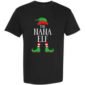 Nana Elf Matching Group Xmas Funny Family Christmas Garment-Dyed Heavyweight T-Shirt