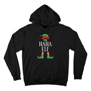 Nana Elf Matching Group Xmas Funny Family Christmas Hoodie