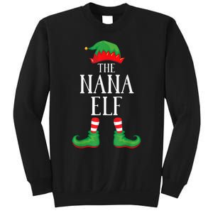 Nana Elf Matching Group Xmas Funny Family Christmas Sweatshirt