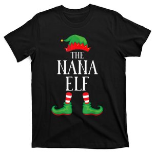 Nana Elf Matching Group Xmas Funny Family Christmas T-Shirt