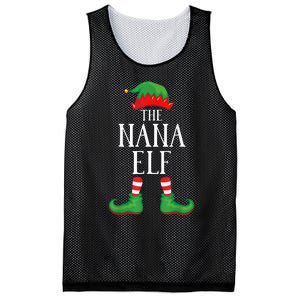 Nana Elf Matching Group Xmas Funny Family Christmas Mesh Reversible Basketball Jersey Tank