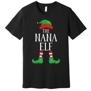 Nana Elf Matching Group Xmas Funny Family Christmas Premium T-Shirt