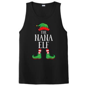 Nana Elf Matching Group Xmas Funny Family Christmas PosiCharge Competitor Tank