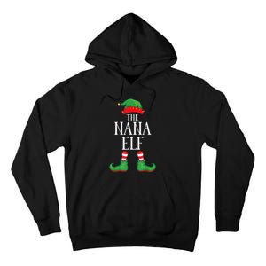 Nana Elf Matching Group Xmas Funny Family Christmas Tall Hoodie