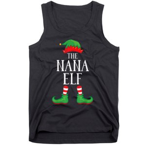 Nana Elf Matching Group Xmas Funny Family Christmas Tank Top