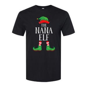 Nana Elf Matching Group Xmas Funny Family Christmas Softstyle CVC T-Shirt