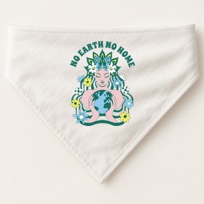 No Earth No Home Female Nature USA-Made Doggie Bandana