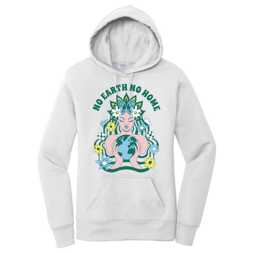 No Earth No Home Female Nature Women's Pullover Hoodie