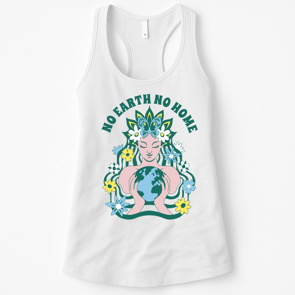 No Earth No Home Female Nature Womens Tank Top