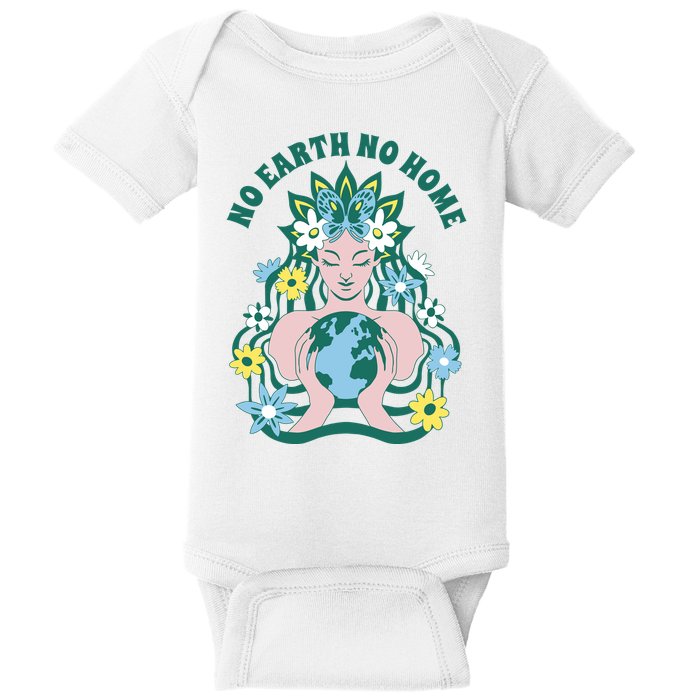 No Earth No Home Female Nature Baby Bodysuit