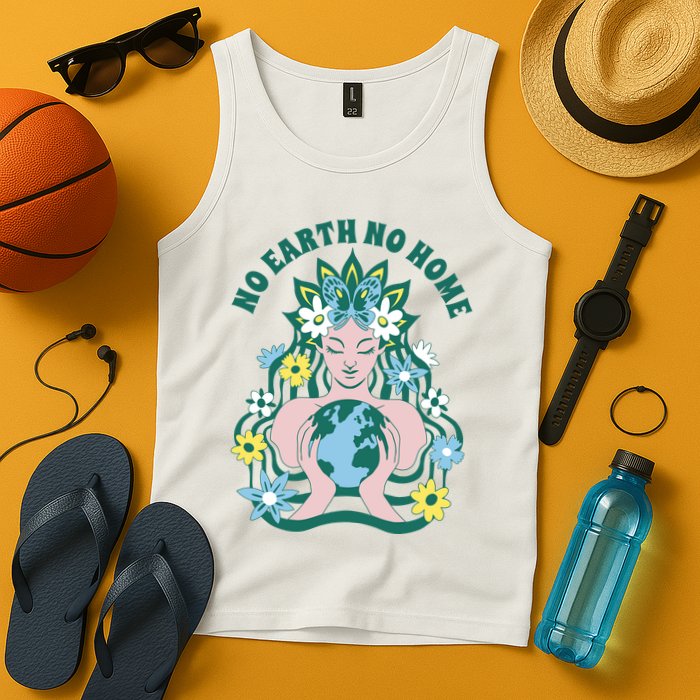 No Earth No Home Female Nature Tank Top