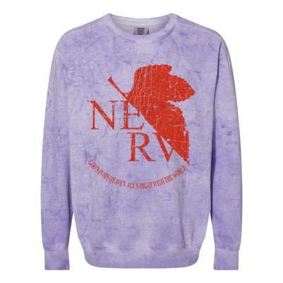 Nerv Evangelion Colorblast Crewneck Sweatshirt