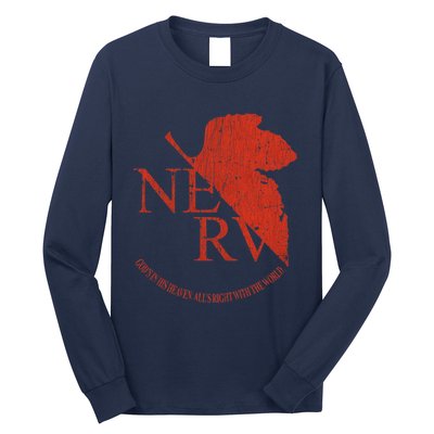 Nerv Evangelion Long Sleeve Shirt