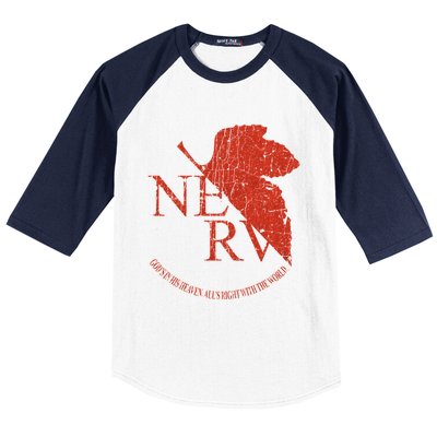 Nerv Evangelion Baseball Sleeve Shirt