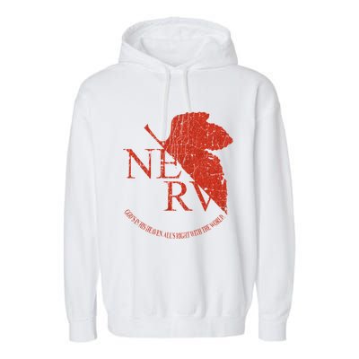 Nerv Evangelion Garment-Dyed Fleece Hoodie