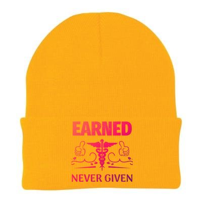 Nurse Earned Not Given Nursing School Gift Knit Cap Winter Beanie