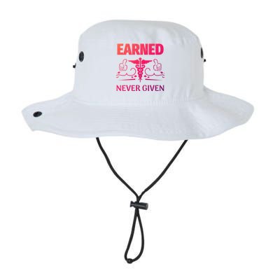 Nurse Earned Not Given Nursing School Gift Legacy Cool Fit Booney Bucket Hat