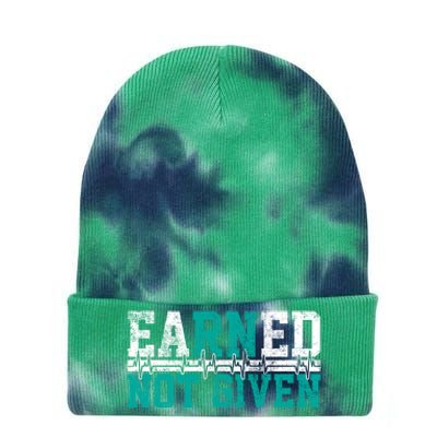 Nurse Earned Not Given Gift Tie Dye 12in Knit Beanie