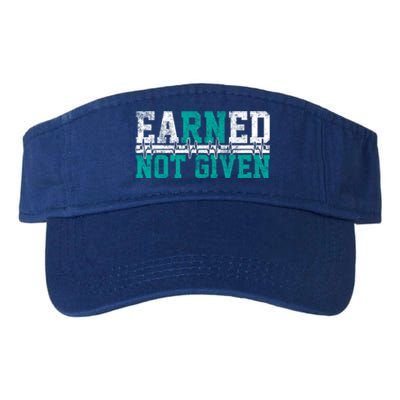 Nurse Earned Not Given Gift Valucap Bio-Washed Visor