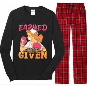 Nurses Earned Not Given Nursing Hospital Nurse Meaningful Gift Long Sleeve Pajama Set