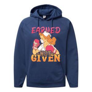 Nurses Earned Not Given Nursing Hospital Nurse Meaningful Gift Performance Fleece Hoodie