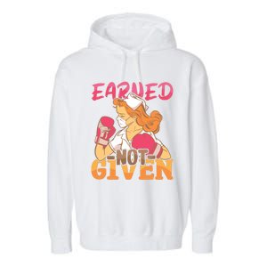 Nurses Earned Not Given Nursing Hospital Nurse Meaningful Gift Garment-Dyed Fleece Hoodie