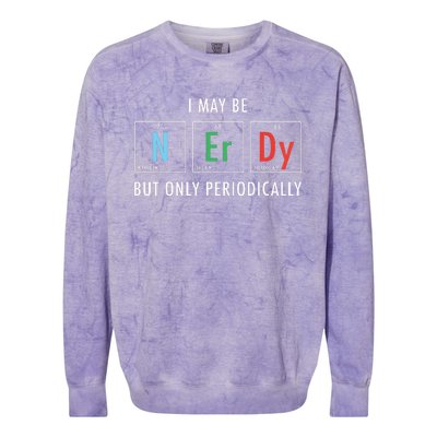 Nerdy Elements Nerd Science Atom Scientist Chemistry Chemist Colorblast Crewneck Sweatshirt