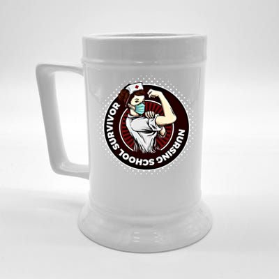 Nurse Education Nursing School Survivor Graduaction Gift Cool Gift Beer Stein