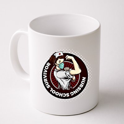 Nurse Education Nursing School Survivor Graduaction Gift Cool Gift Coffee Mug