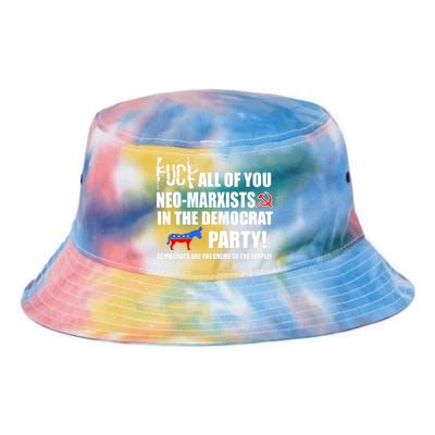 Neo Marxist Democrats Tie Dye Newport Bucket Hat