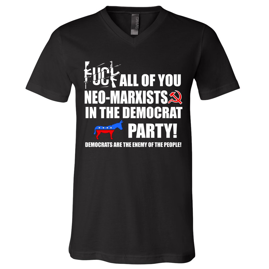 Neo Marxist Democrats V-Neck T-Shirt