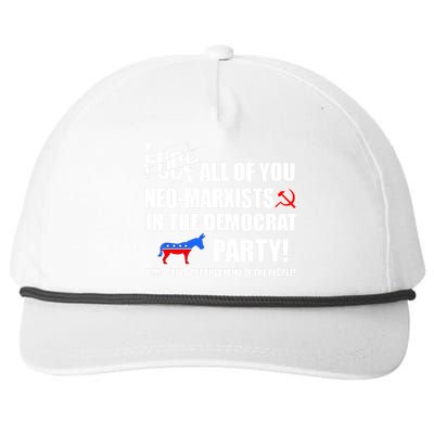 Neo Marxist Democrats Snapback Five-Panel Rope Hat