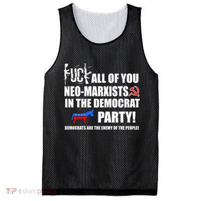 Neo Marxist Democrats Mesh Reversible Basketball Jersey Tank