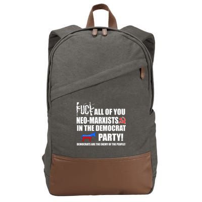 Neo Marxist Democrats Cotton Canvas Backpack