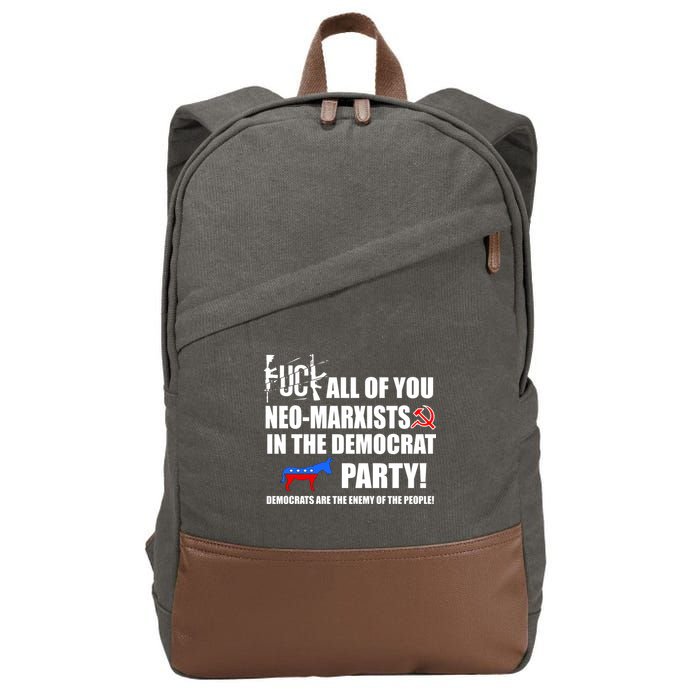 Neo Marxist Democrats Cotton Canvas Backpack