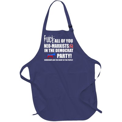 Neo Marxist Democrats Full-Length Apron With Pockets