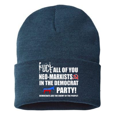 Neo Marxist Democrats Sustainable Knit Beanie