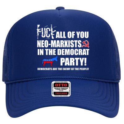 Neo Marxist Democrats High Crown Mesh Back Trucker Hat